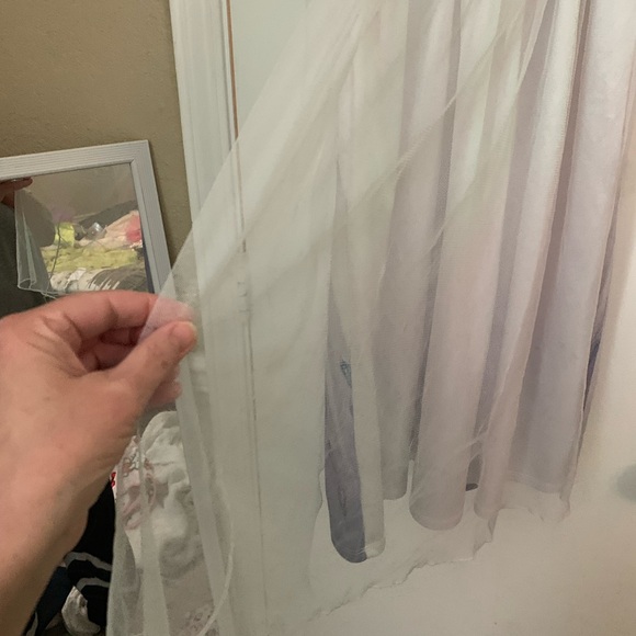 Disney Frozen Kids Elsa Nightgown- White and Blue - Picture 6 of 6